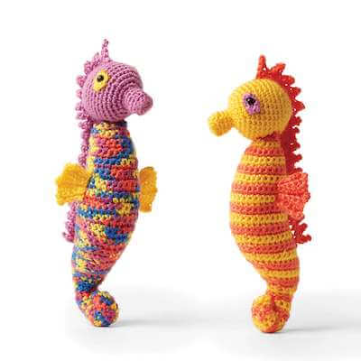 Crochet Dancing Sea Horses Pattern by Red Heart