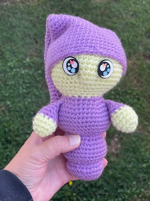 Crochet Glow Worm Pattern by Crocheted By Kali C