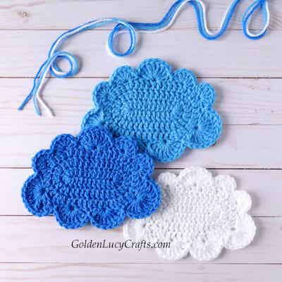 Crochet Large Cloud Pattern by Golden Lucy Crafts