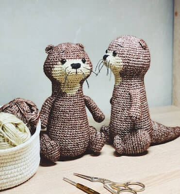 Crochet Otter Amigurumi Pattern by Nelly HM
