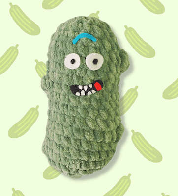 Rick Free Pickle Crochet Pattern by Summerbug Crafts