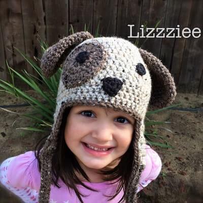 Crochet Puppy Dog Hat Pattern by Lizzziee