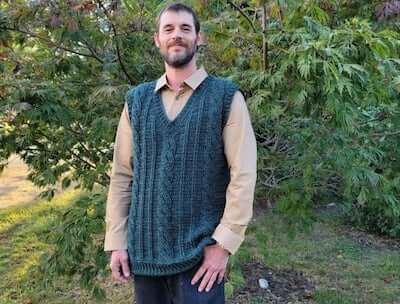 Crochet Sweater Vest Pattern by Bago Day Crochet
