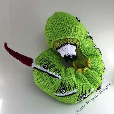Crochet Tobacco Hornworm Pattern by Jenna Wingate Designs