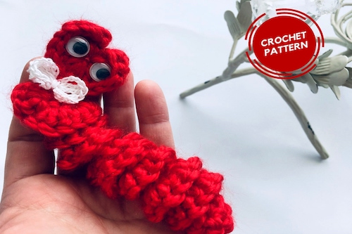 Crochet Worry Worm by Lito Magic Crochet