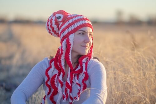 Crocheted Octopus Hat Pattern by Nature's Hook