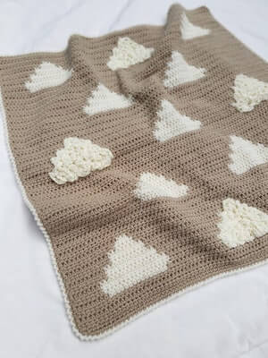 Fluffy Cloud Crochet Blanket Pattern by Knot And Twist Designs