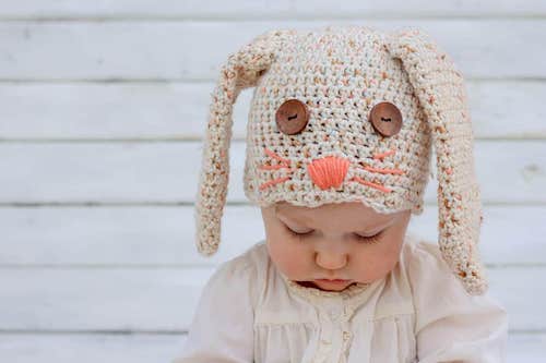 Free Crochet Bunny Hat Pattern by Make & Do Crew