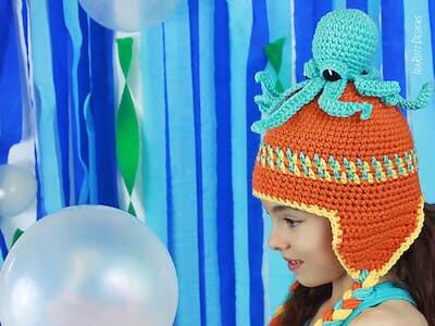 Inky, The Octopus Hat Crochet Pattern by Ira Rott Patterns