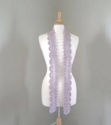 Lacy Scarf Crochet Pattern by Girlpower Designs