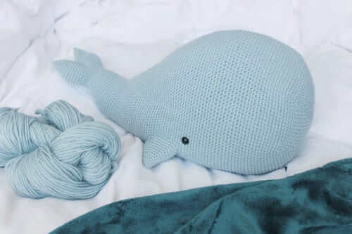 Large Whale Toy Crochet Animal Pattern by Wooly Knit