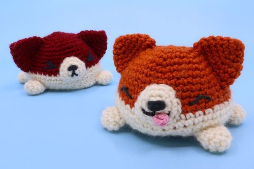 Reversible Crochet Corgi Amigurumi Pattern by Sir Purl Grey