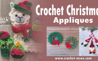 25 Crochet Christmas Appliques