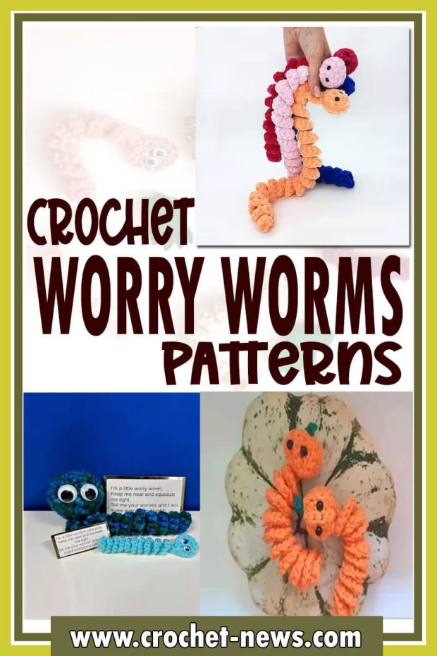 Crochet Worry Worms Pattern