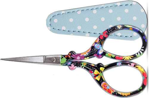 Hisuper Scissors for Crochet with Leather Scissors Cover