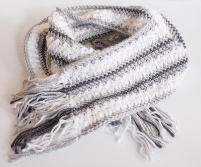 Chunky Yarn Scarf Crochet Pattern by Dabbles And Babbles
