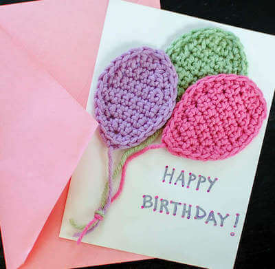 Crochet Balloons Applique Pattern by Petals To Picots