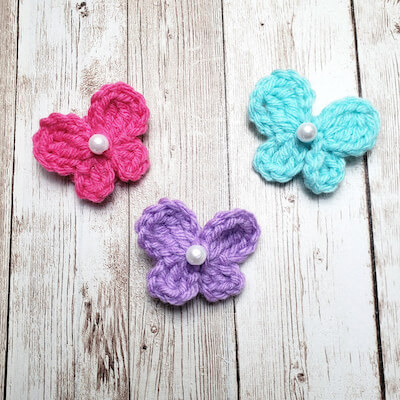 Free Crochet Butterfly Applique Pattern by Jami K Succop