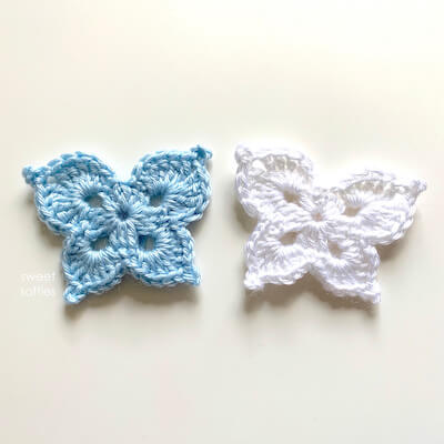 Fairy Wings Butterfly Applique Crochet Pattern by Sweet Softies