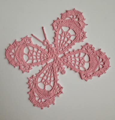 Butterfly Appliques9 Crochet Butterfly Appliquespink -  in 2023