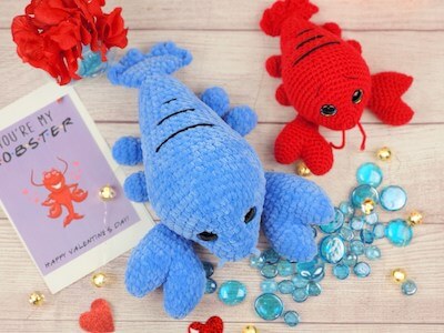 Crochet Amigurumi Lobster Pattern by Sweet Oddity Art