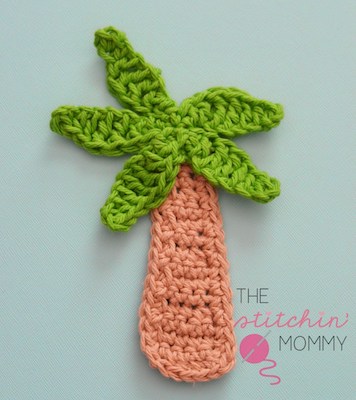 Crochet Palm Tree Applique Pattern by The Stitchin Mommy