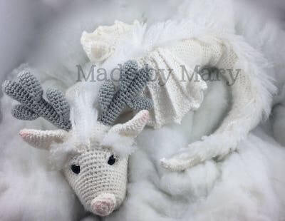 Crochet Winter Dragon Pattern by Mary Abbie 986