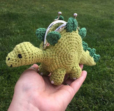Dinosaur Coin Purse Crochet Pattern by Lau Loves Crochet