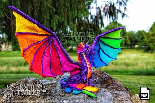Epic Pride Dragon Wings Crochet Pattern by Crafty Intentions