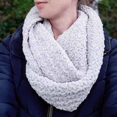 Free Chunky Crochet Infinity Scarf Pattern by Ned & Mimi