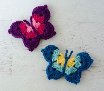 Free Crochet Butterfly Pattern by Crochet 365 Knit Too