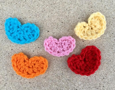 Heart Applique Crochet Pattern by Crafty Kitty Crochet
