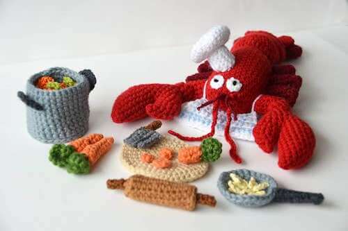 Blue Lobster Free Crochet Pattern • Spin a Yarn Crochet