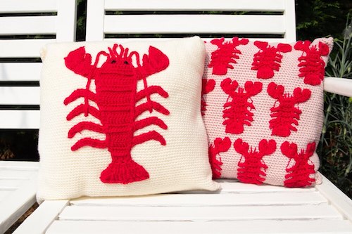 Lobster Cushion Crochet Pattern by Zoe P