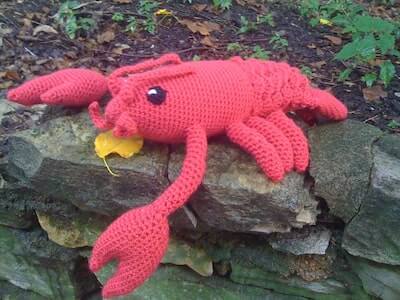 Lucy, The Lobster Crochet Pattern by Drunken Aunt Wendy