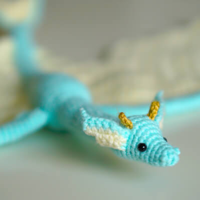 Mermaid Dragon Crochet Pattern by Sweet Softies