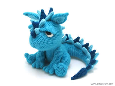 Spikey, The Dragon Amigurumi Crochet Pattern by Dinegurumi
