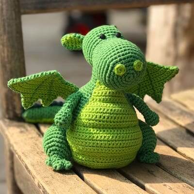 Yoki, The Dragon Amigurumi Crochet Pattern by DIY Fluffies