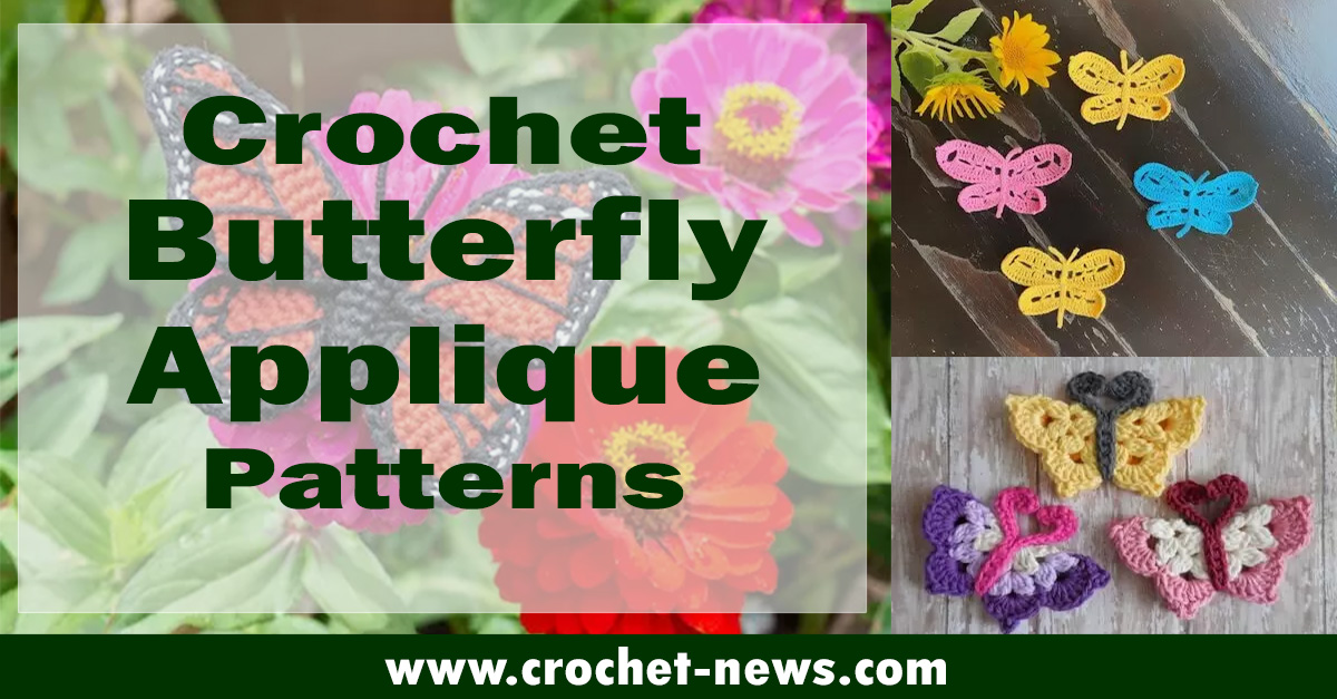 Crochet-Butterfly Applique Patterns