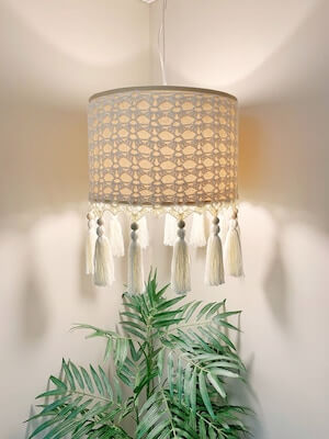 Dahlia Lamp Shade Crochet Pattern by Days Crochet NC