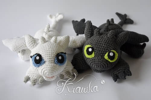 Crochet Dragon Pattern by Krawka