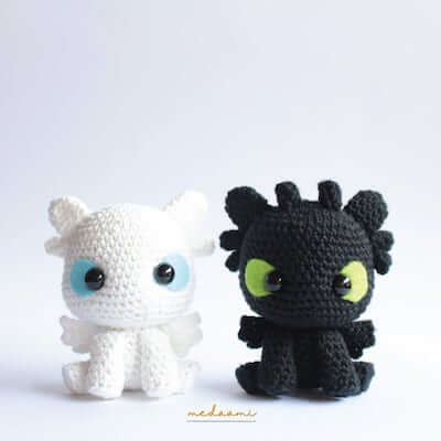 Crochet Furies Dragon Pattern by Medaami Patterns