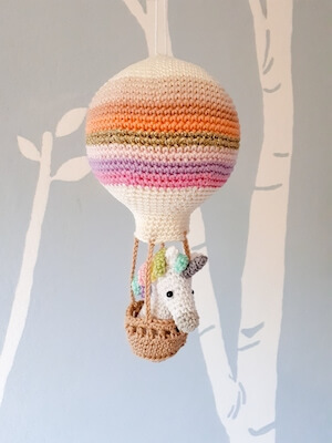 Crochet Hot Air Balloon Pattern by Birds And Crickets