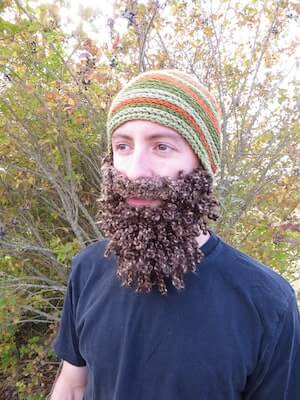 Crochet Mountain Man Beard Pattern by R Crafty Creations