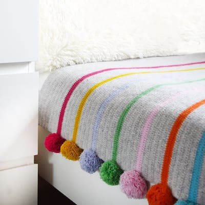 Crochet Pom Pom Blanket Pattern by Pro Yarn