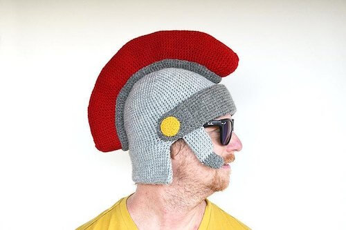 20 Crochet Helmet Patterns Crochet Roman Helmet Pattern by Joyce Overheul