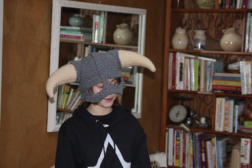 Crochet Skyrim Viking Helmet Pattern by Creative Excess