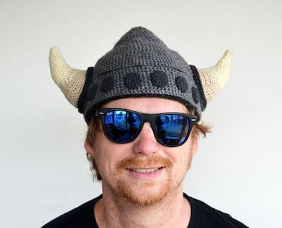 Crochet Viking Helmet Pattern by Vliegende Hollander