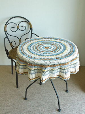 Forever Earth Tablecloth Crochet Pattern by Monica Buys