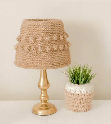 Free Crochet Lamp Shade Pattern by Top Knotch Crochet